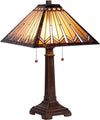 Lampe de table Danbury avec abat-jour en vitrail