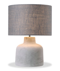 Lampe de table Elda de 17 po d’apparence ciment