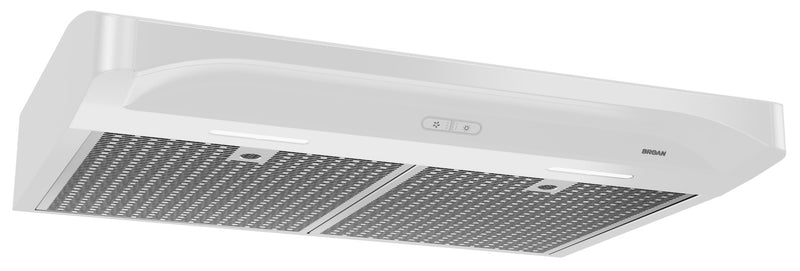 Hotte de cuisinière sous l'armoire Broan de 30 po – BQDD130WW