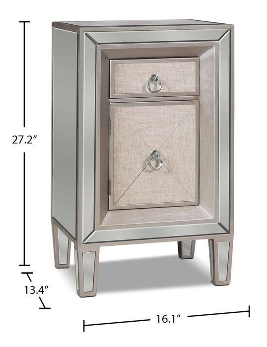 Armoire décorative Enna de 16 po - argenté antique