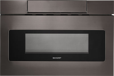 Sharp 24" 1.2 Cu. Ft. 950-Watt Microwave Drawer® Oven – SMD2477AHC - Built-In Microwave with Child Lock in Black Stainless Steel