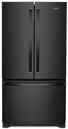 Réfrigérateur Whirlpool de 25 pi³ à portes françaises avec distributeur d'eau interne – WRF535SWHB