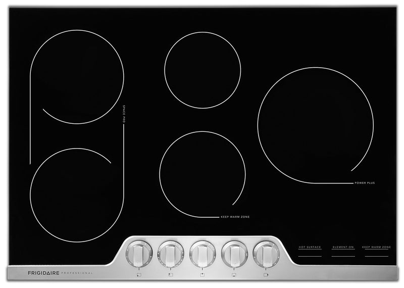 Surface de cuisson électrique Frigidaire Professional de 30 po à 5 éléments - acier inoxydable - FPEC3077RF