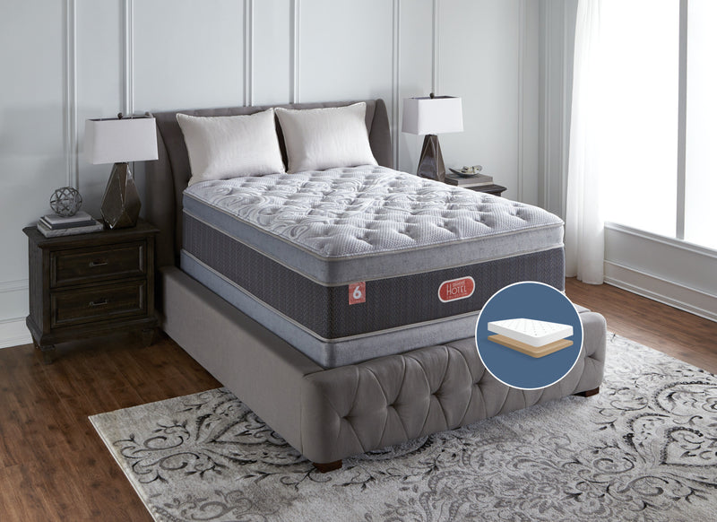 Ensemble moelleux à Euro-plateau épais à profil bas Hotel Diamond 6 Beautyrest pour lit double