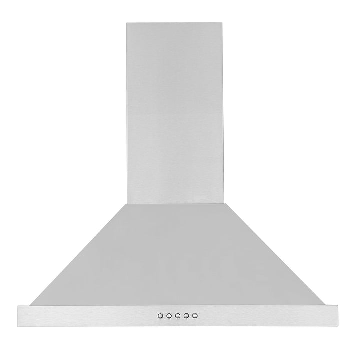 Hotte de cuisinière murale de style pyramidal convertible Ancona de 24 po - AN-1582