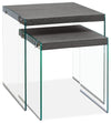 Ensemble 2 tables de bout Yonah - gris