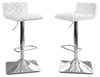 Tabouret bar réglable Coen, ensemble de 2 - blanc