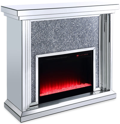 Flint Glam Fireplace  