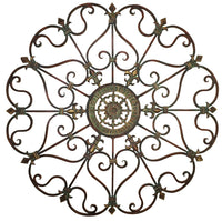 Art mural, fleur de lys en métal - 29 po x 29 po