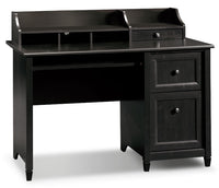 Bureau Edge Water de 47,17 po à 3 tiroirs avec compartiments ouverts - noir Estate