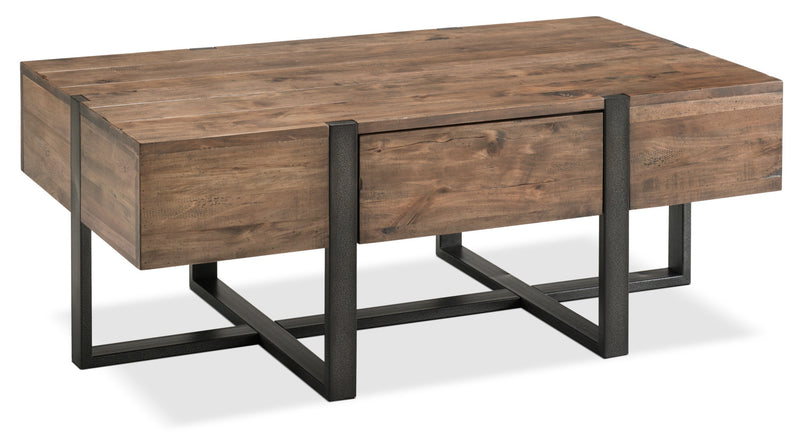 Table à café ronde moderne Kendal de 31,5 po avec dessus en verre - noire