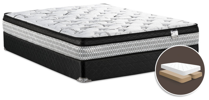 Ensemble matelas moelleux à Euro-plateau divisé Fairweather 3 de Springwall pour grand lit