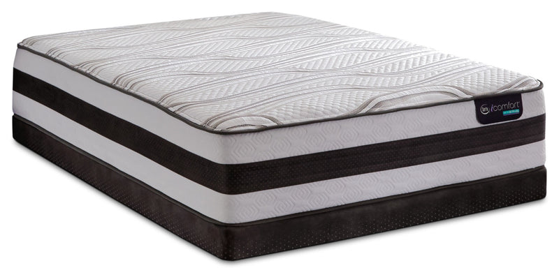 Ensemble matelas ferme divisé à profil bas Valentine Hybride iComfort de Serta pour grand lit 