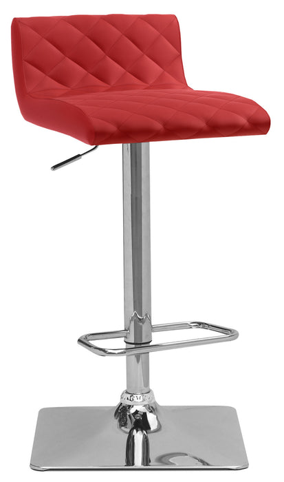 Tabouret bar réglable Coen, ensemble de 2 - rouge