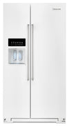 Réfrigérateur KitchenAid de 24,8 pi³ de profondeur régulière à compartiments juxtaposés - blanc