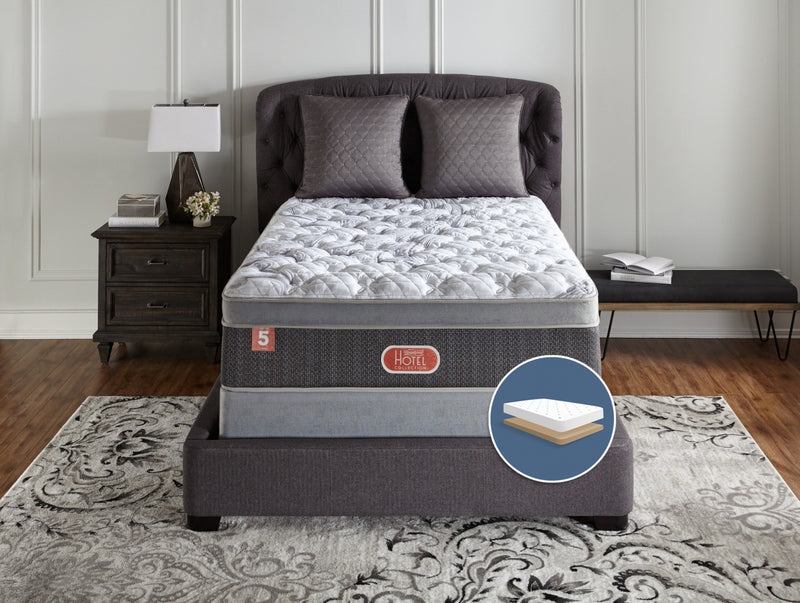 Ensemble moelleux à Euro-plateau à profil bas Hotel Diamond 5 de Beautyrest pour lit double