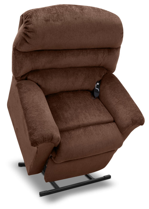 Fauteuil basculeur à inclinaison électrique 477 à 3 positions en chenille - noyer