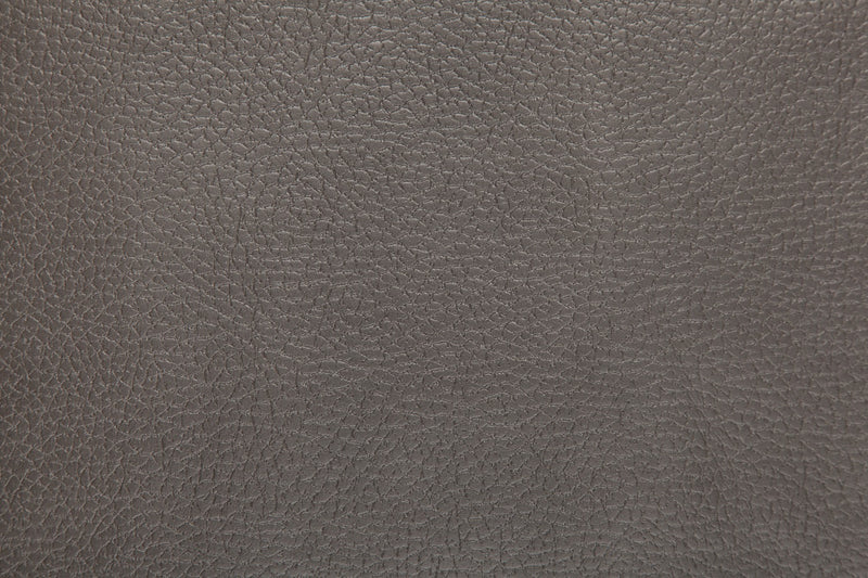 Sofa Andi de 84 po en tissu d’apparence cuir avec capitonnage - gris