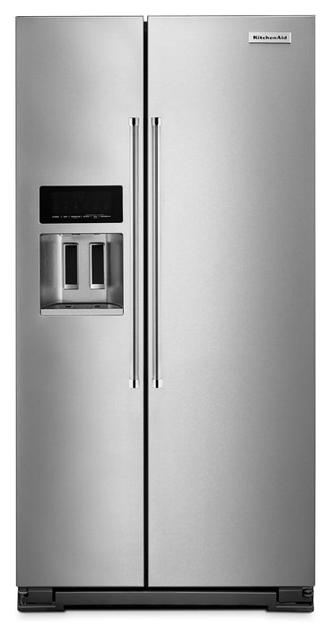 Réfrigérateur KitchenAid de 22,6 pi³ à compartiments juxtaposés – acier inoxydable