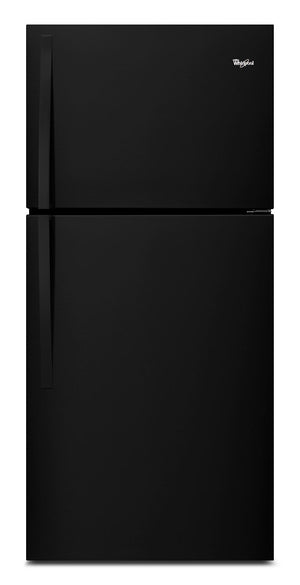 Réfrigérateur Whirlpool de 19,2 pi³ et de 30 po à congélateur supérieur - noir - WRT519SZDB