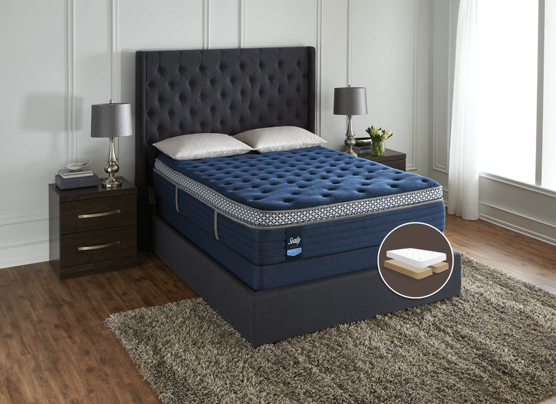 Ensemble matelas moelleux et sommier divisé Abbotswell Posturepedic Ultimate Sealy pour grand lit