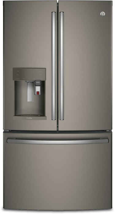 Réfrigérateur GE de 27,7 pi³ à portes françaises avec système d'infusion K-Cup Keurig – PFE28PMKES