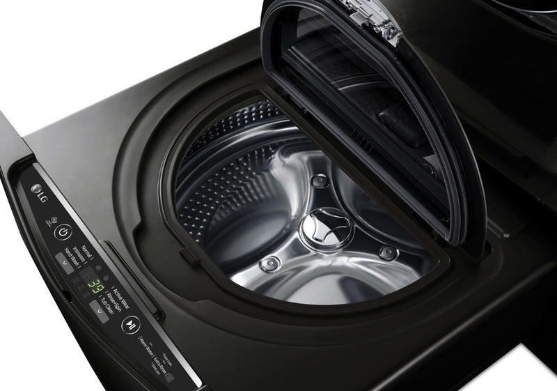Laveuse TWIN Wash™  à chargement frontal, sécheuse électrique, laveuse-piédestal et piédestal de rangement de LG