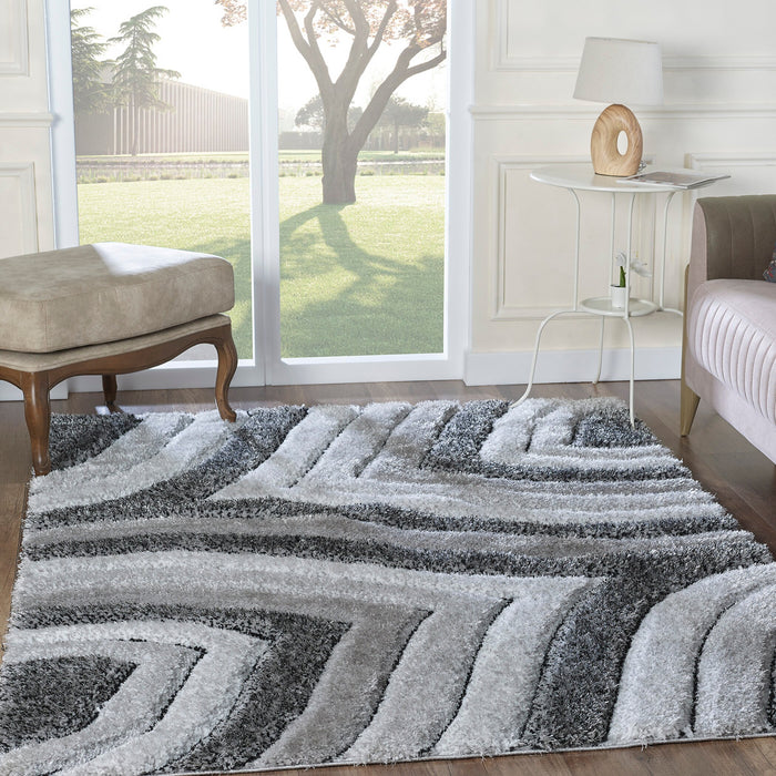 Carpette Shade grise - 7 pi 10 x 9 pi 10 po