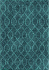 Carpette Geo Loop bleue - 8 pi x 11 pi
