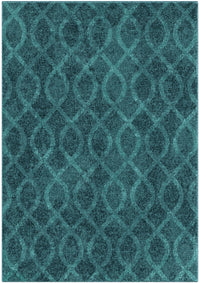 Carpette Geo Loop bleue - 8 pi x 11 pi