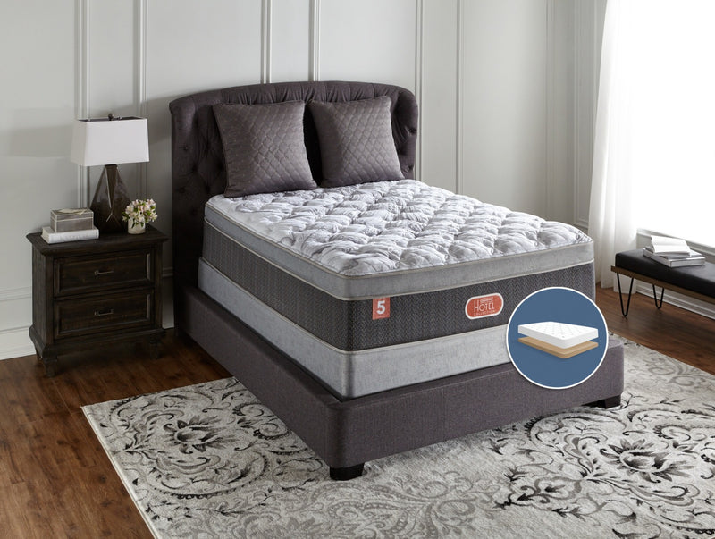 Ensemble moelleux à Euro-plateau à profil bas Hotel Diamond 5 de Beautyrest pour lit double