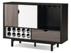 Armoire bar Perth avec rangement pour le vin
