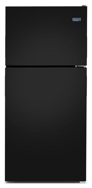 Réfrigérateur Maytag de 18 pi³ et de 30 po à congélateur supérieur - noir glacier - MRT118FFFE