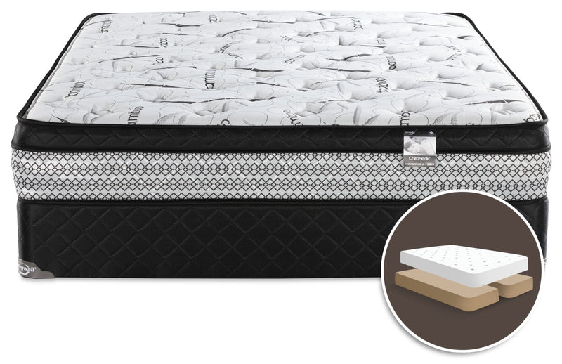 Ensemble matelas moelleux à Euro-plateau divisé Fairweather 3 de Springwall pour grand lit