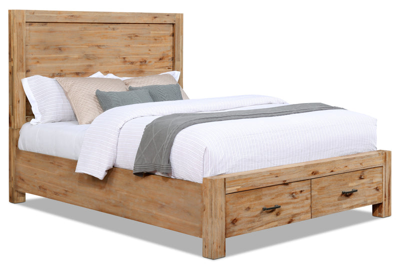 Ensemble de chambre à coucher Acadia 7 pièces avec grand lit de rangement