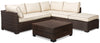 Ensemble de sofa sectionnel Loughran 4 pièces pour la terrasse