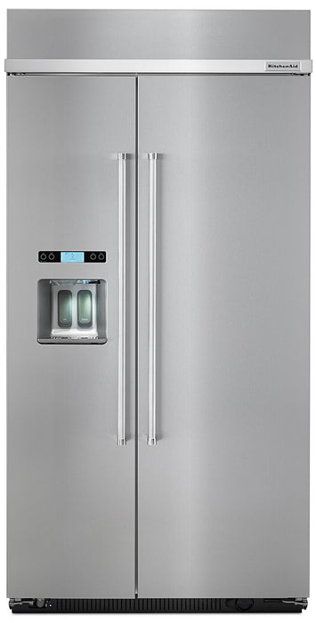 Réfrigérateur encastré avec portes côte à côte KitchenAid de 25.5 pi3 – KBSD602ESS