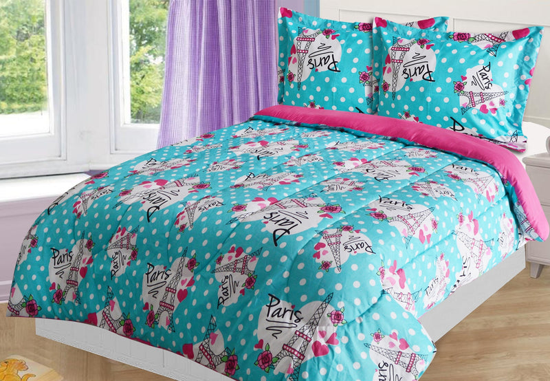 Paris 2-Piece Twin Comforter Set - Multi Coloured Comforter Set