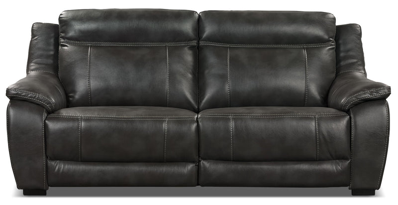 Novo Leather-Look Fabric Sofa – Grey - Modern style Sofa in Grey
