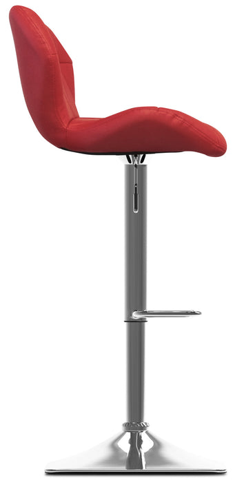Tabouret bar réglable Emry - rouge