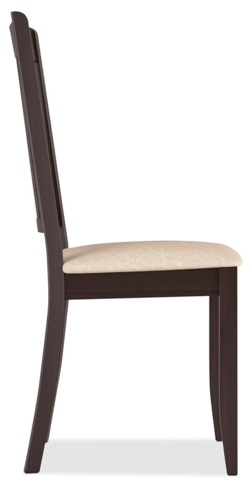 Chaise de salle à manger Atwood cappuccino - siège en microfibre