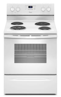Cuisinière électrique Whirlpool de 4,8 pi³ avec système AccuBake(MD) - blanche