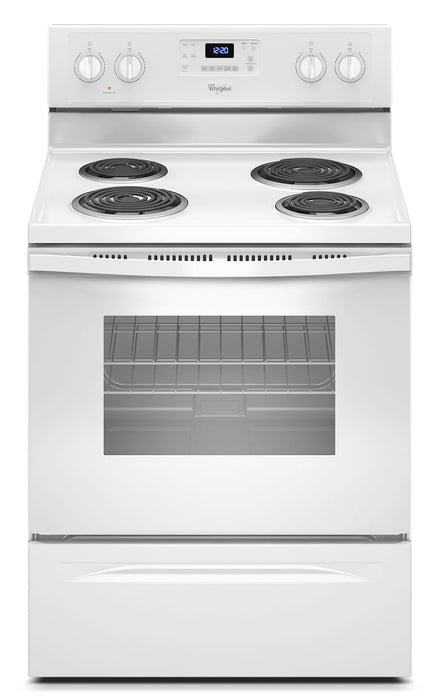 Cuisinière électrique Whirlpool de 4,8 pi³ avec système AccuBake(MD) - blanche