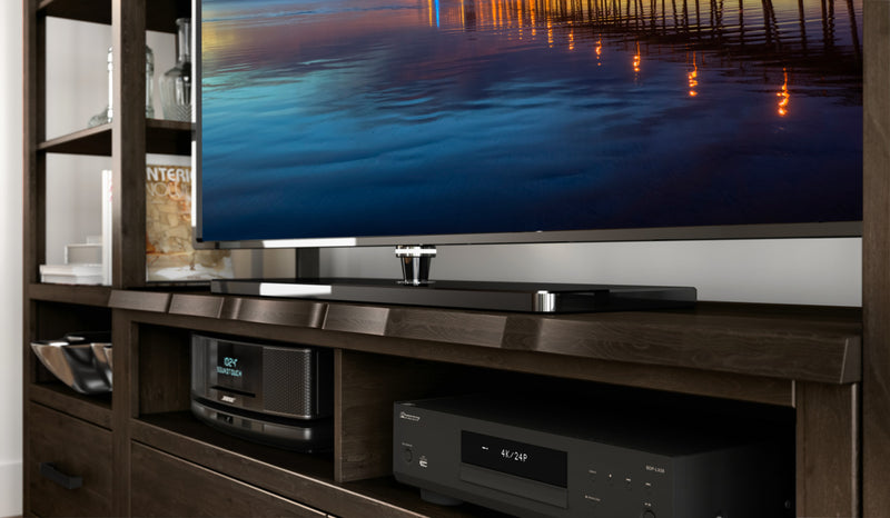 Meuble audio-vidéo Bryson 3 pièces avec ouverture pour téléviseur de 65 po