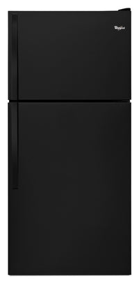  Réfrigérateur Whirlpool de 18,2 pi³ et de 30 po à congélateur supérieur - noir - WRT318FZDB