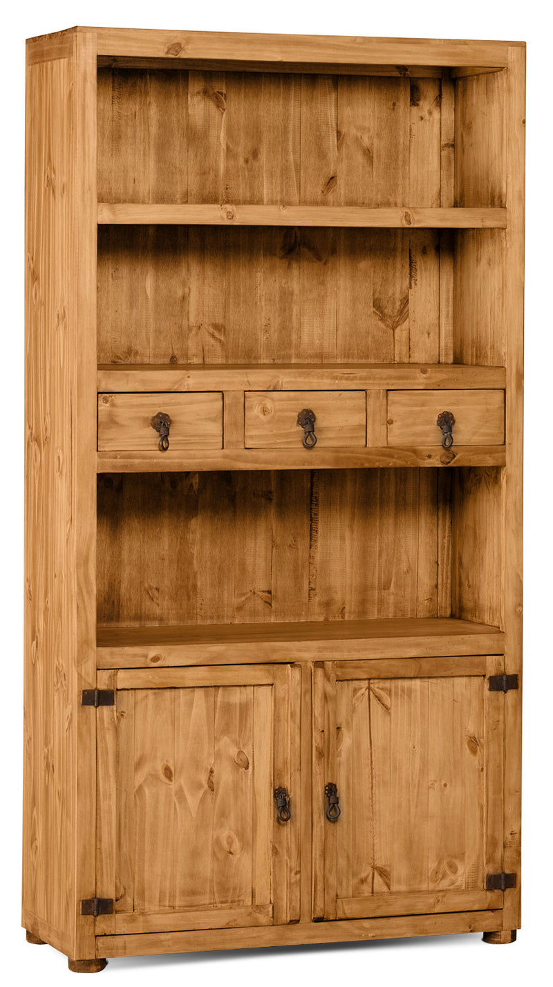 Santa Fe Rusticos Solid Pine Module Bookcase - Rustic style Bookcase in Pine