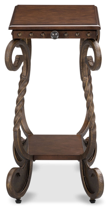 Table de fauteuil Cordoba – brun foncé
