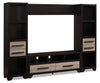 Meuble audio-vidéo Glendale 4 pièces avec rangement et système de gestion des câbles pour téléviseurs jusqu’à 65 po - espresso
