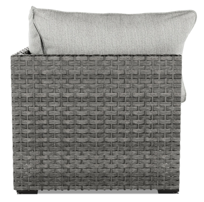 Fauteuil de coin Salem pour la terrasse, ensemble de 2