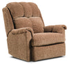 Fauteuil à inclinaison électrique en chenille brune